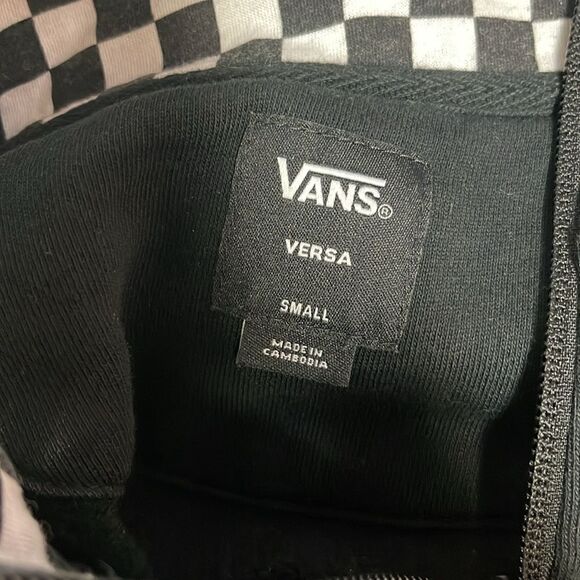 Vans Versa (Black/Checkerboard) Quarter Zip Pullover, Size Men’s Small - Picture 7 of 7